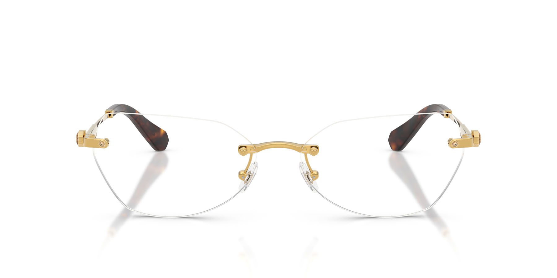 Eyeglasses Swarovski SK 1031 (4007) color oro scuro shape irregular lenses lente demo