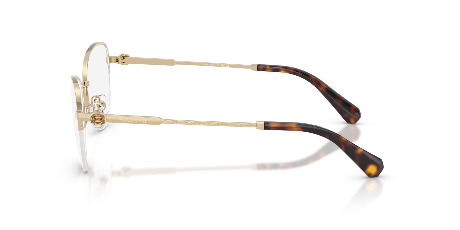 Eyeglasses Swarovski SK 1032 (4028) color oro pallido shape oval lenses lente demo