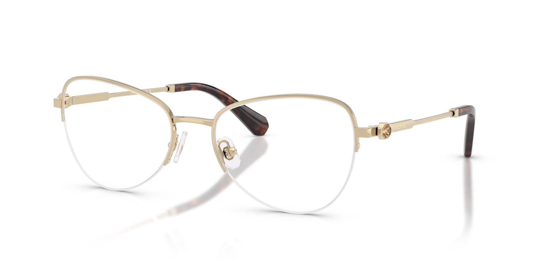 Eyeglasses Swarovski SK 1032 (4028) color oro pallido shape oval lenses lente demo