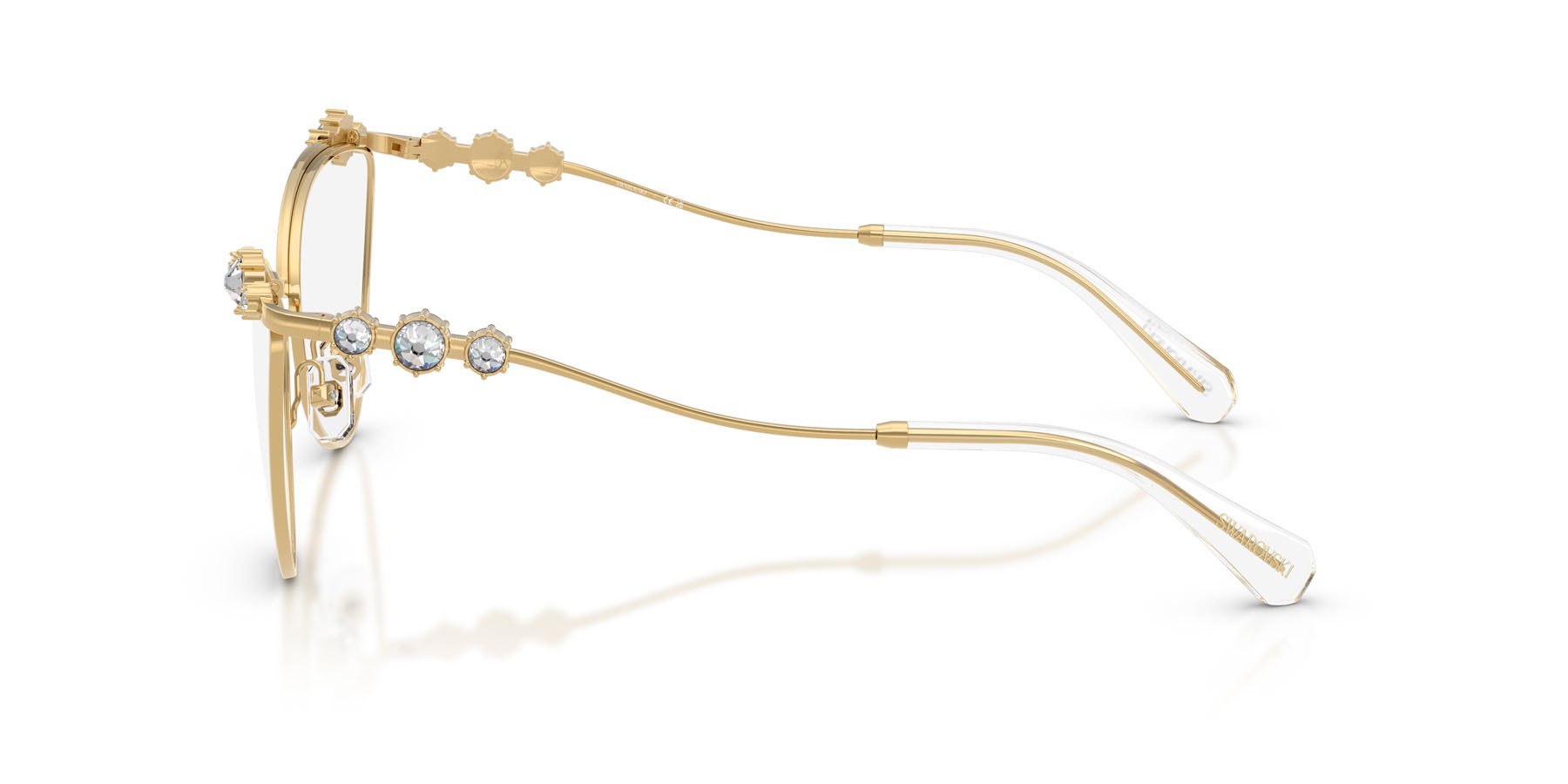Eyeglasses Swarovski SK 1033 (4004) color oro shape cat eye lenses lente demo