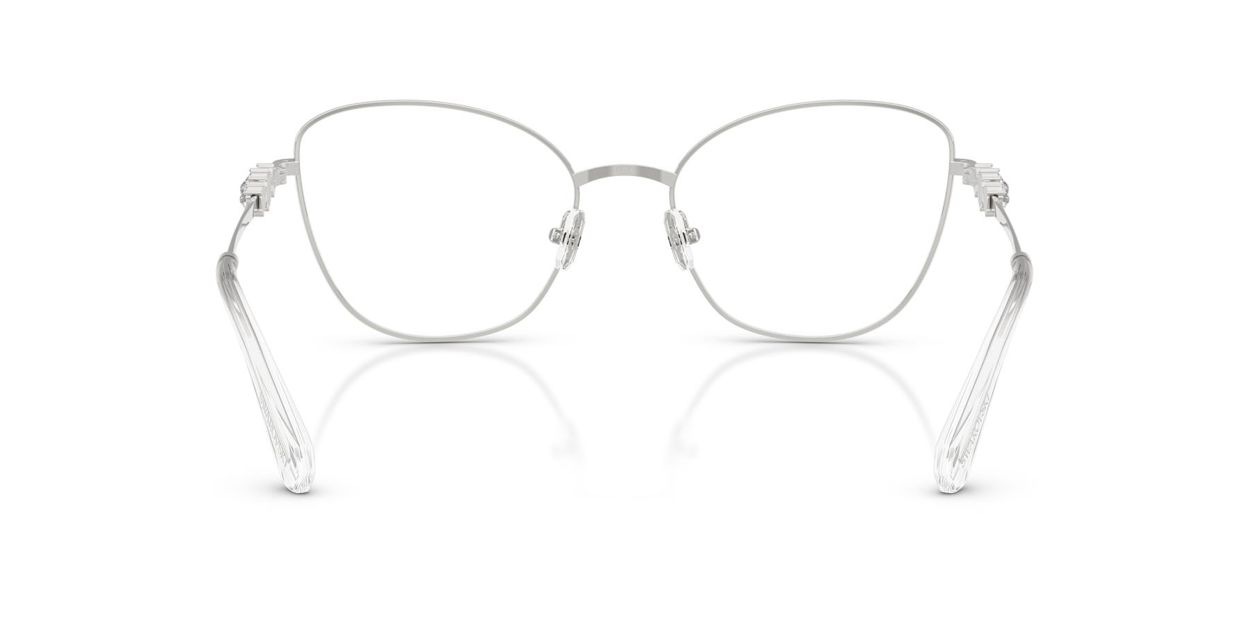 Eyeglasses Swarovski SK 1034 (4001) color argento shape cat eye lenses lente demo