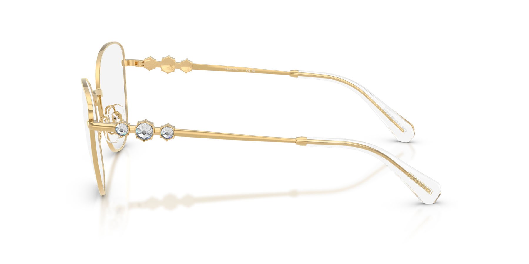 Eyeglasses Swarovski SK 1034 (4004) color oro shape cat eye lenses lente demo