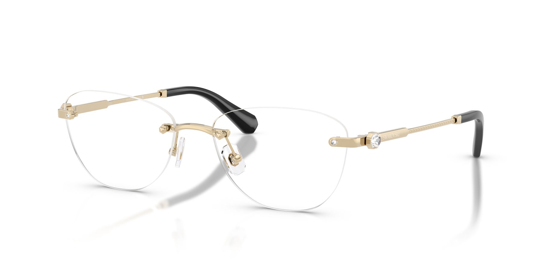 Eyeglasses Swarovski SK 1035D (4013) color oro pallido shape oval lenses lente demo