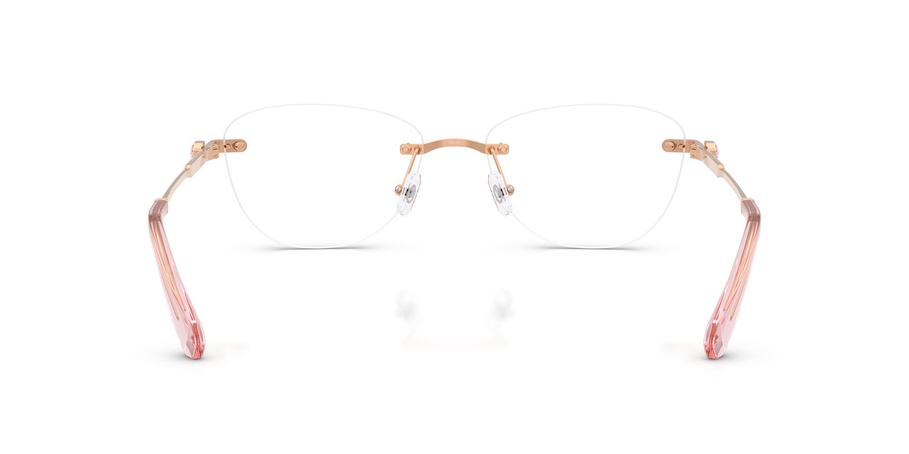 Eyeglasses Swarovski SK 1035D (4014) color oro rose shape oval lenses lente demo
