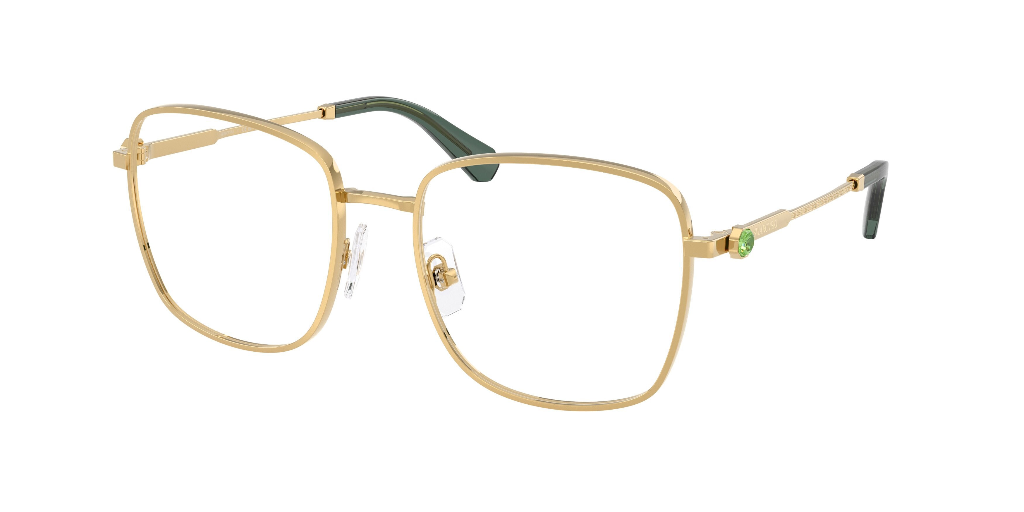 Eyeglasses Swarovski SK 1036 (4017) color oro shape square lenses lente demo
