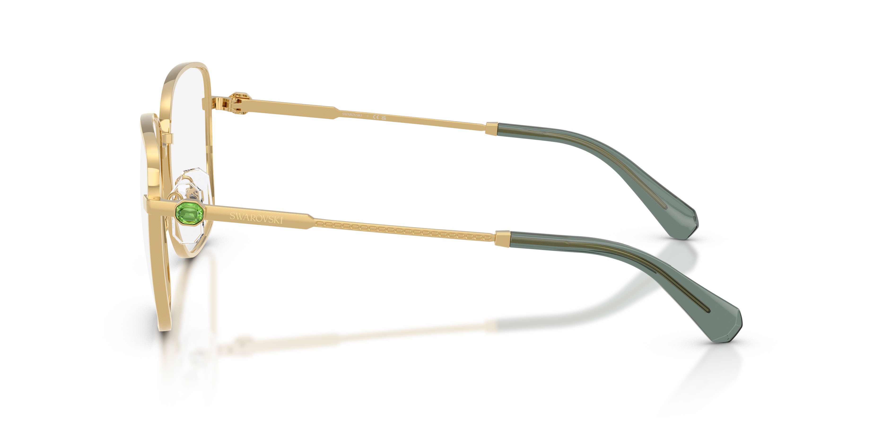 Eyeglasses Swarovski SK 1036 (4017) color oro shape square lenses lente demo