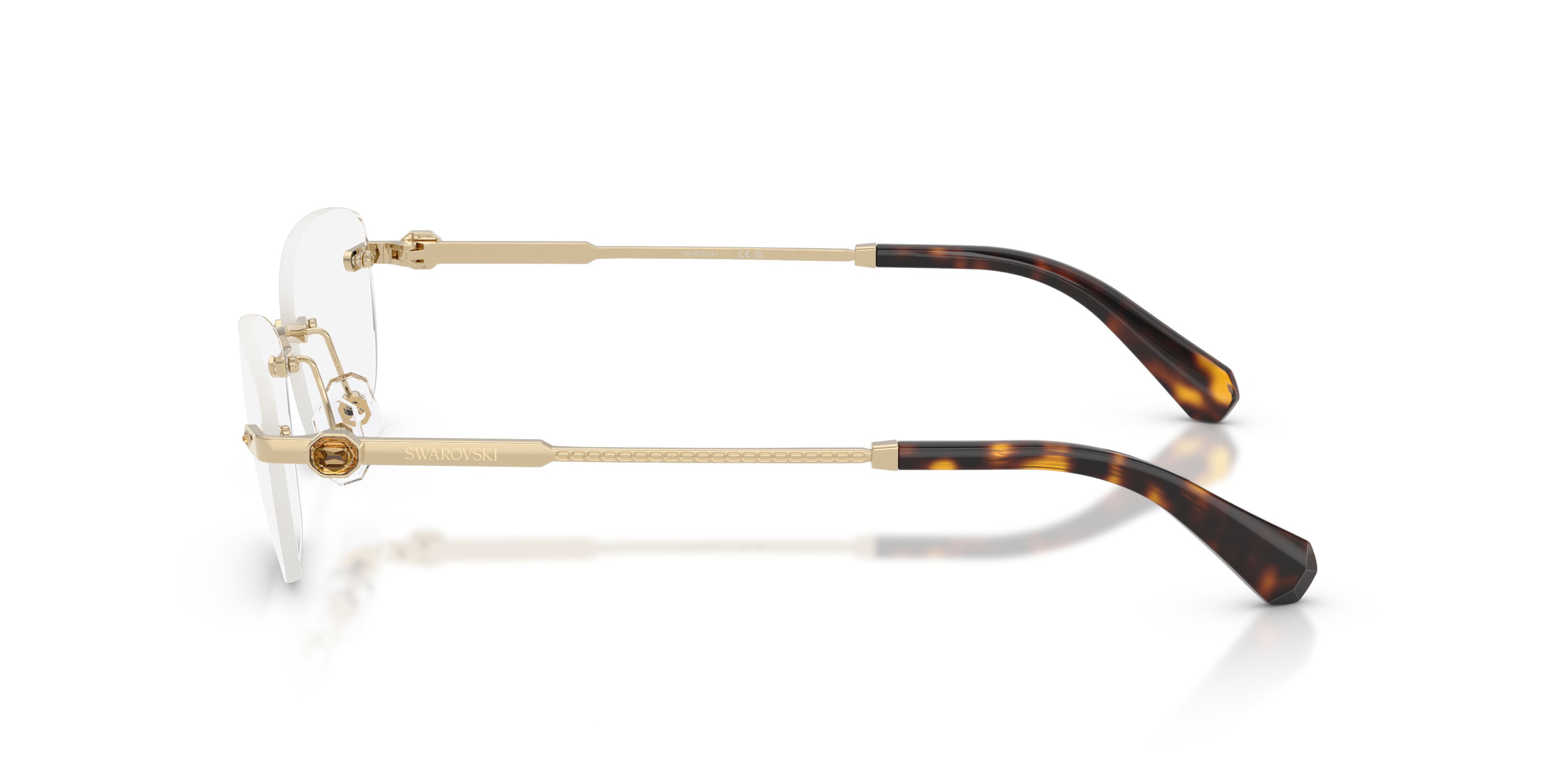 Eyeglasses Swarovski SK 1037 (4028) color oro pallido shape oval lenses lente demo