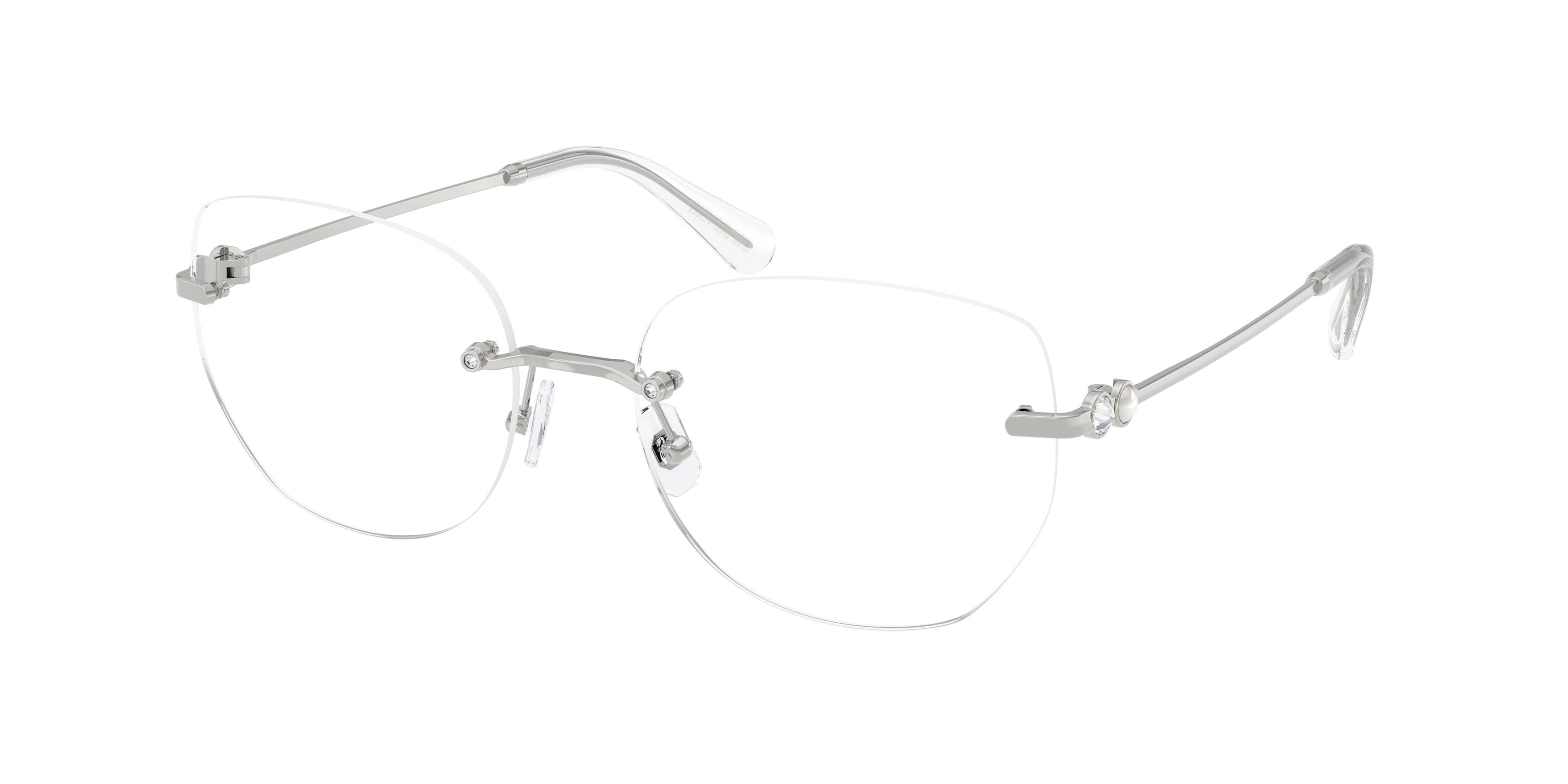 Eyeglasses Swarovski SK 1038 (4001) color argento shape round lenses lente demo