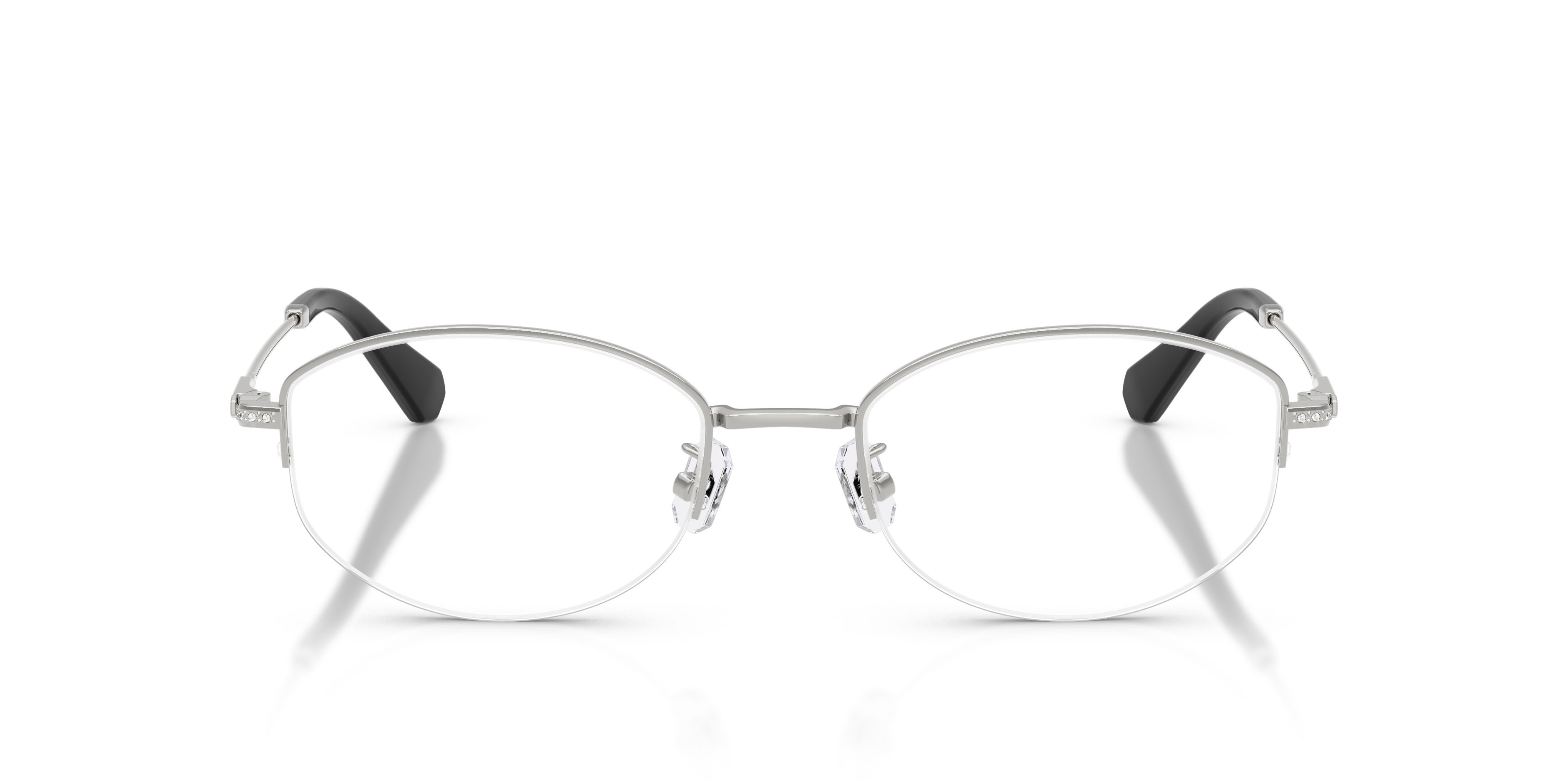 Eyeglasses Swarovski SK 1039D (4001) color argento shape oval lenses lente demo