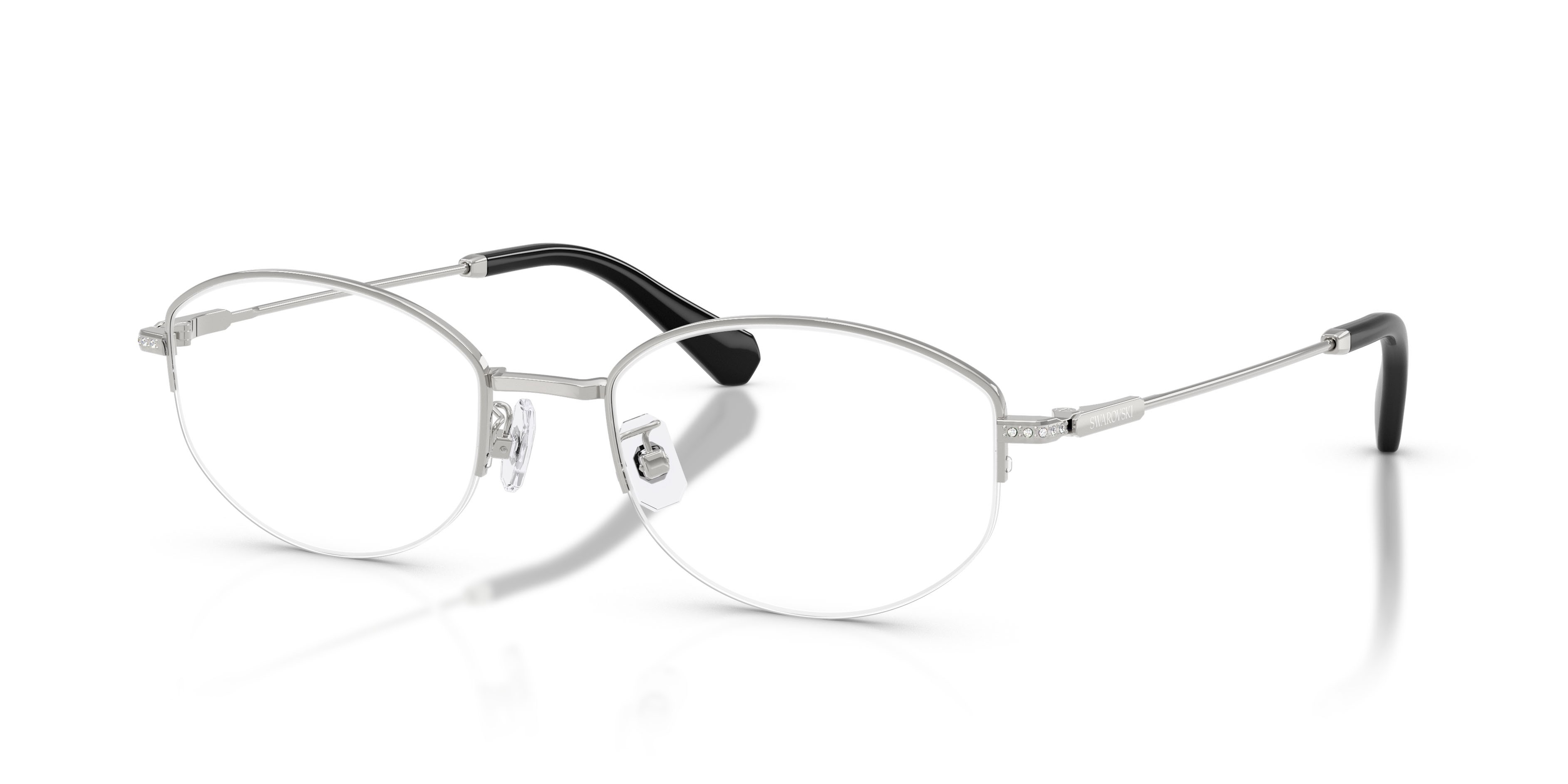 Eyeglasses Swarovski SK 1039D (4001) color argento shape oval lenses lente demo