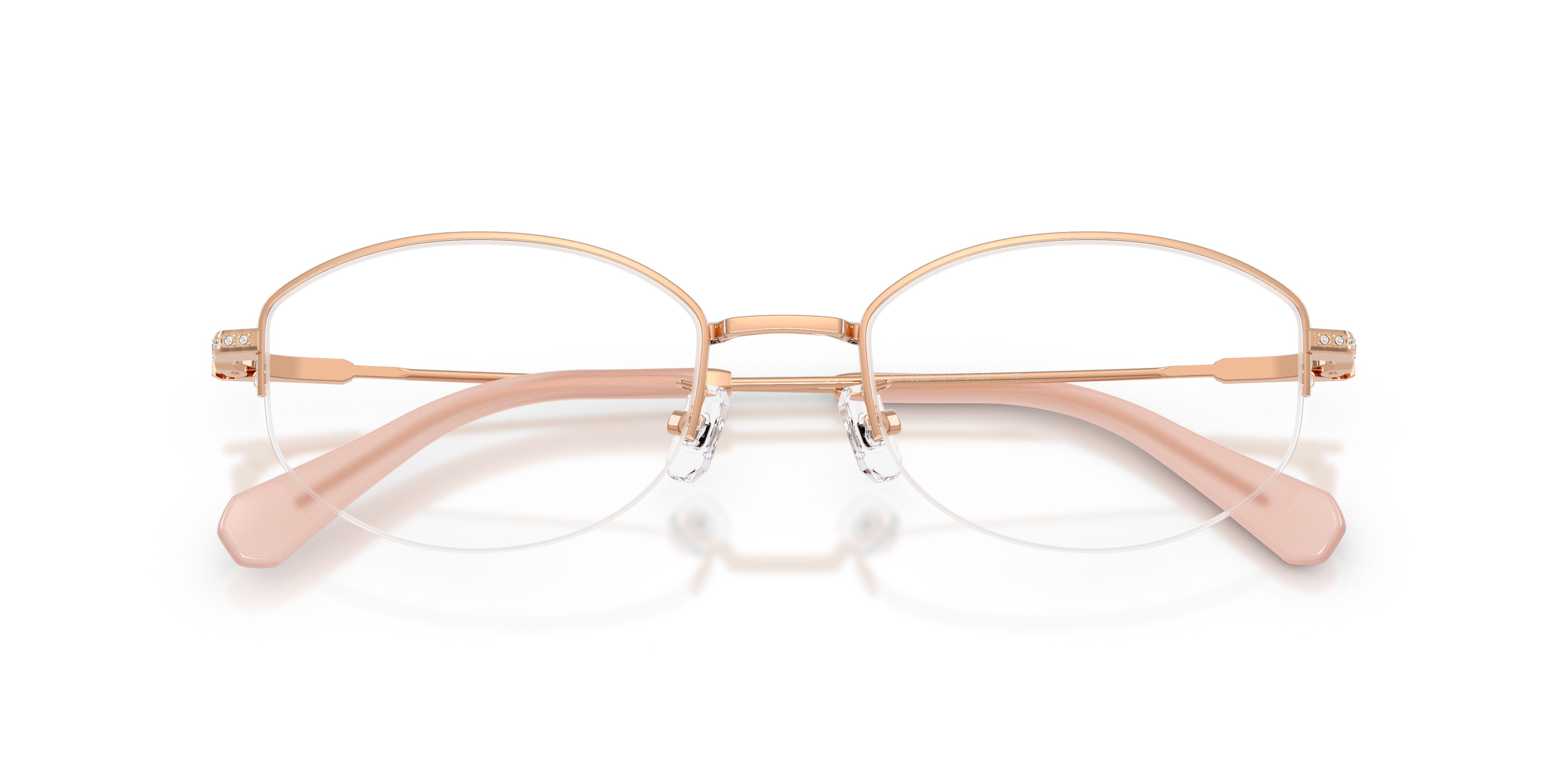 Eyeglasses Swarovski SK 1039D (4014) color oro rose shape oval lenses lente demo