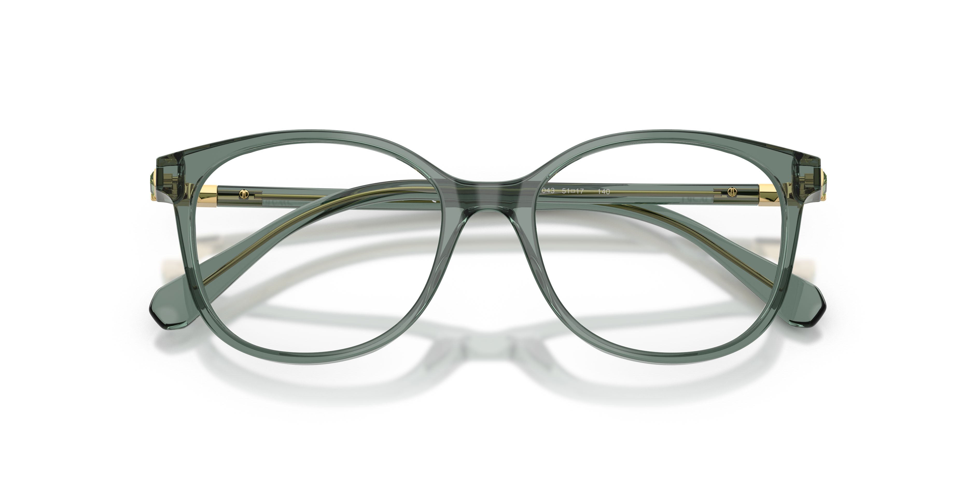 Eyeglasses Swarovski SK 2002 (1043) color verde trasparente shape square lenses lente demo