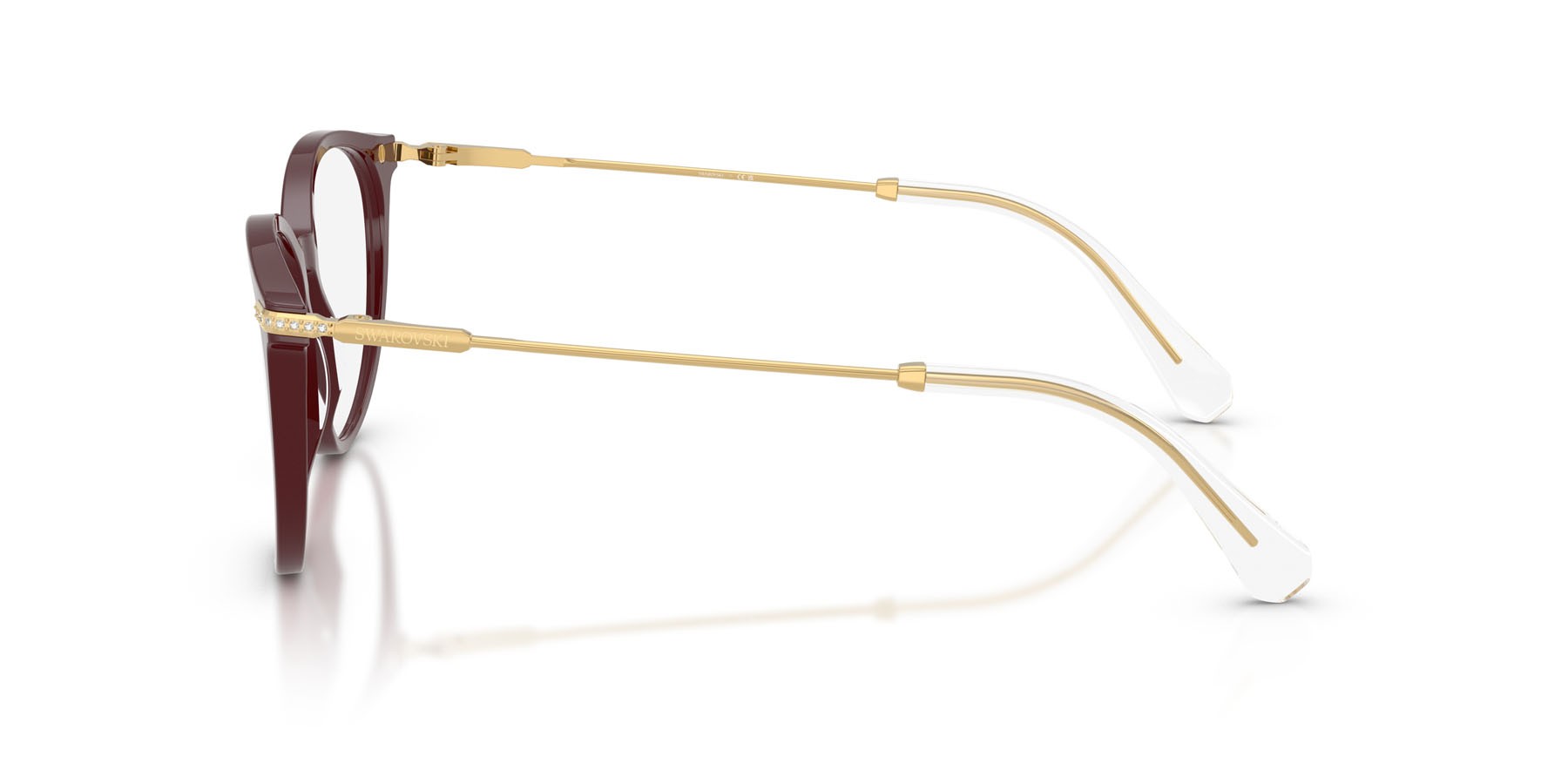 Eyeglasses Swarovski SK 2009 (1008) color bordeaux shape pantos lenses lente demo