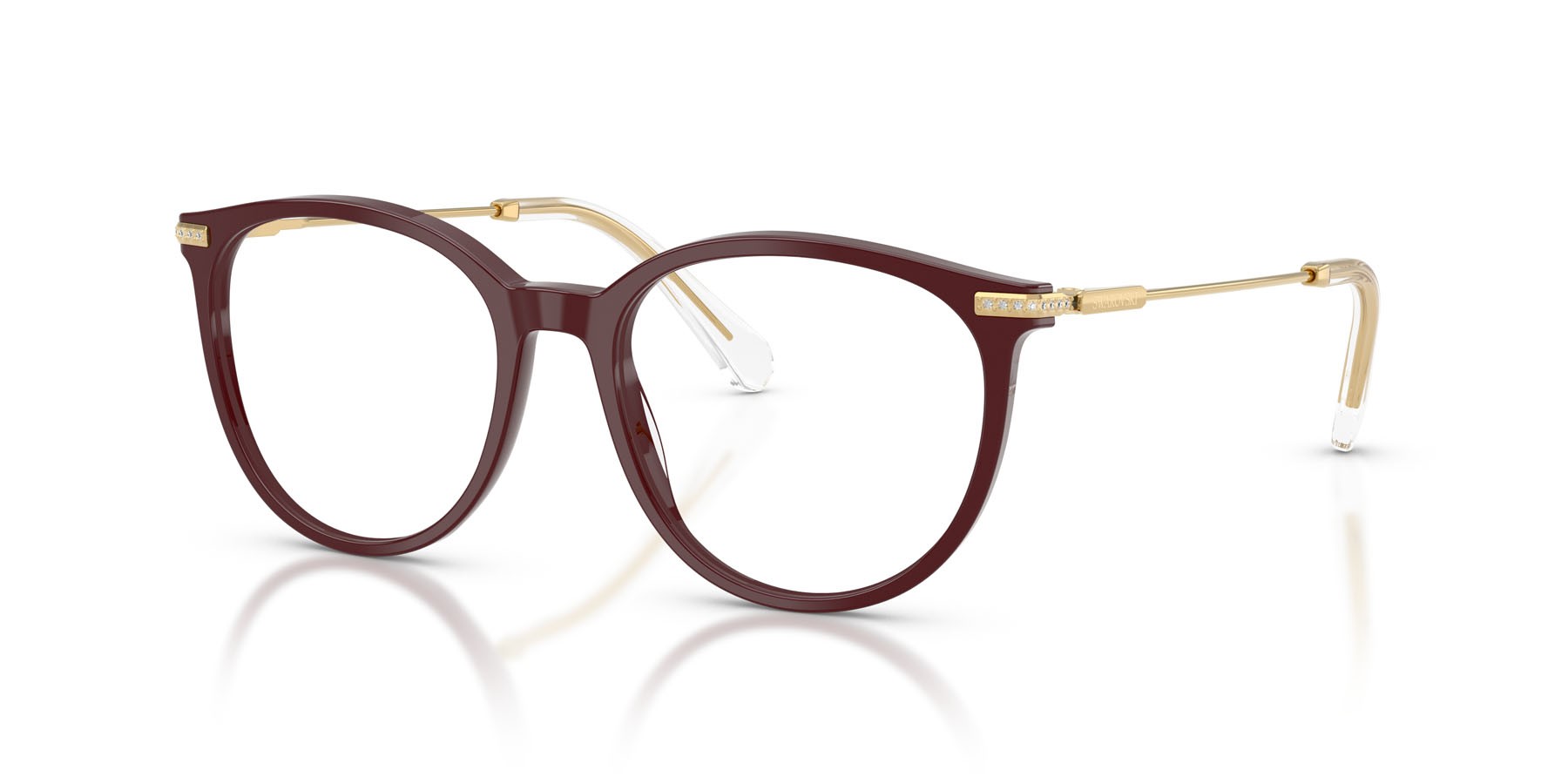 Eyeglasses Swarovski SK 2009 (1008) color bordeaux shape pantos lenses lente demo