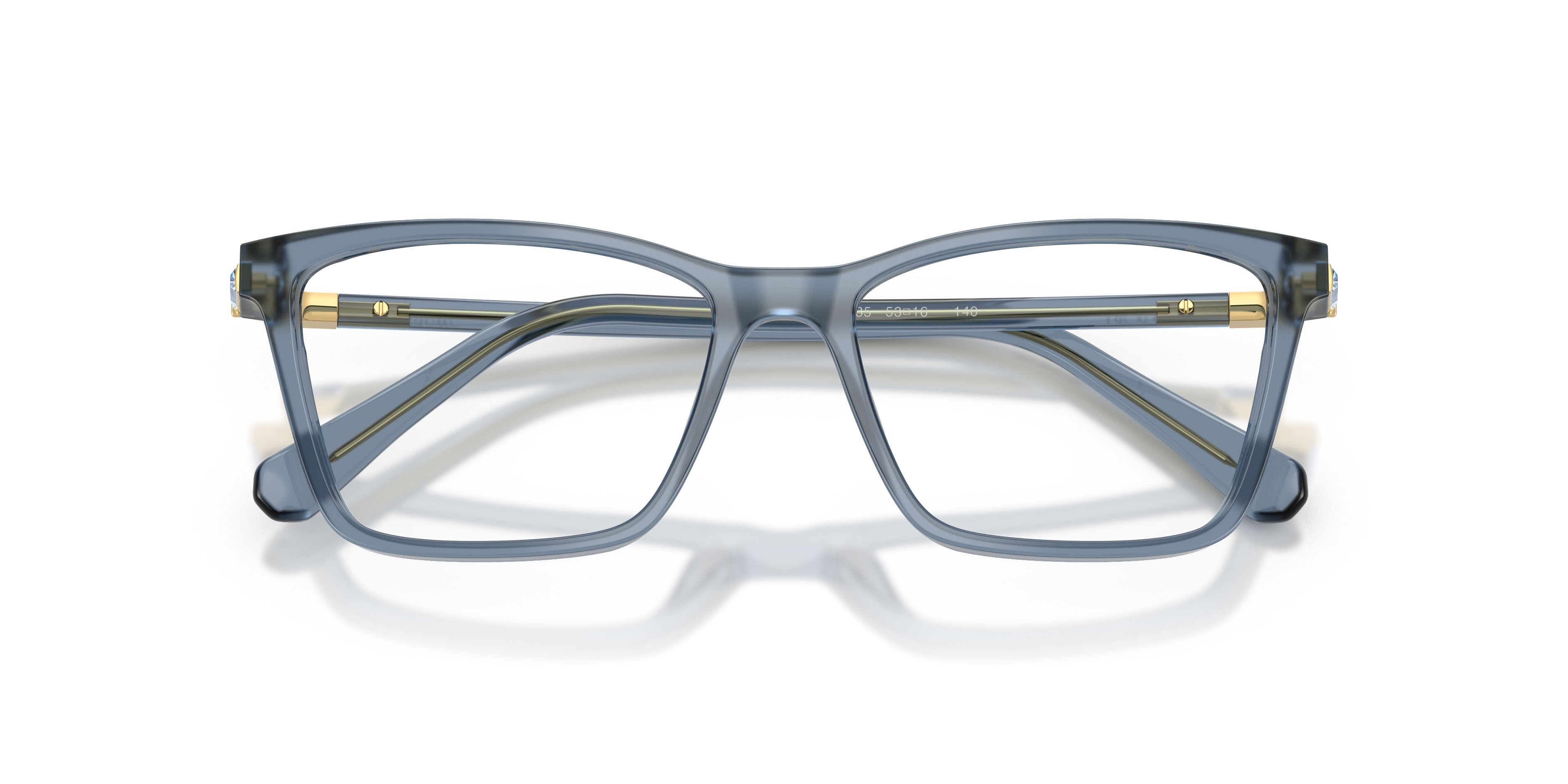 Eyeglasses Swarovski SK 2015 (1035) color azzurro perlaceo shape rectangle lenses lente demo