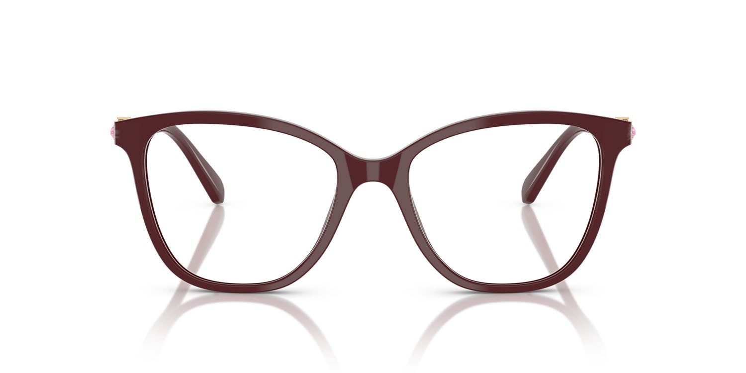 Eyeglasses Swarovski SK 2020 (1008) color vinaccia shape square lenses lente demo