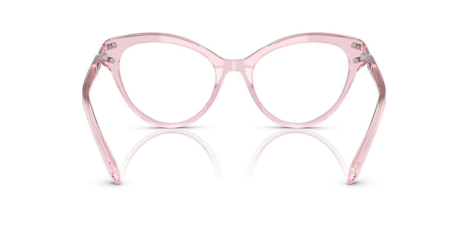 Eyeglasses Swarovski SK 2030 (3001) color rosa trasparente shape cat eye lenses lente demo