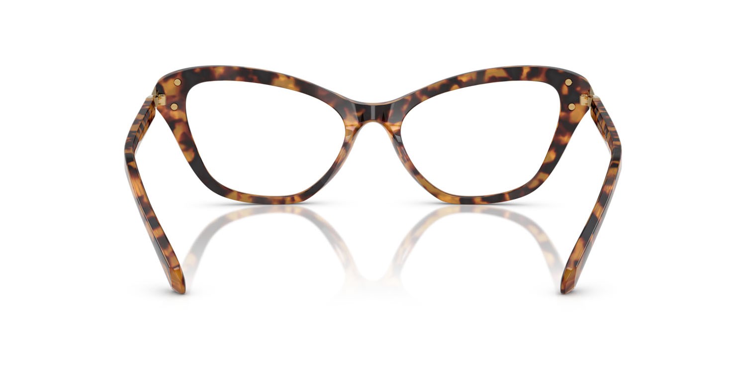 Eyeglasses Swarovski SK 2031 (1040) color havana chiaro shape cat eye lenses lente demo