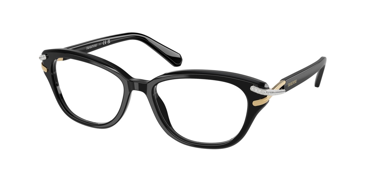 Occhiali da vista Swarovski SK 2032 (1001) colore nero forma quadrato lenti lente demo
