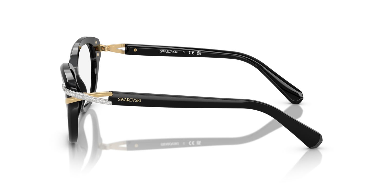 Occhiali da vista Swarovski SK 2032 (1001) colore nero forma quadrato lenti lente demo