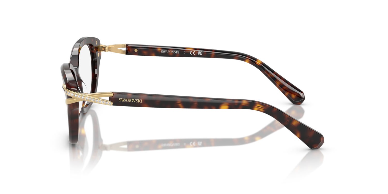 Eyeglasses Swarovski SK 2032 (1002) color havana shape square lenses lente demo