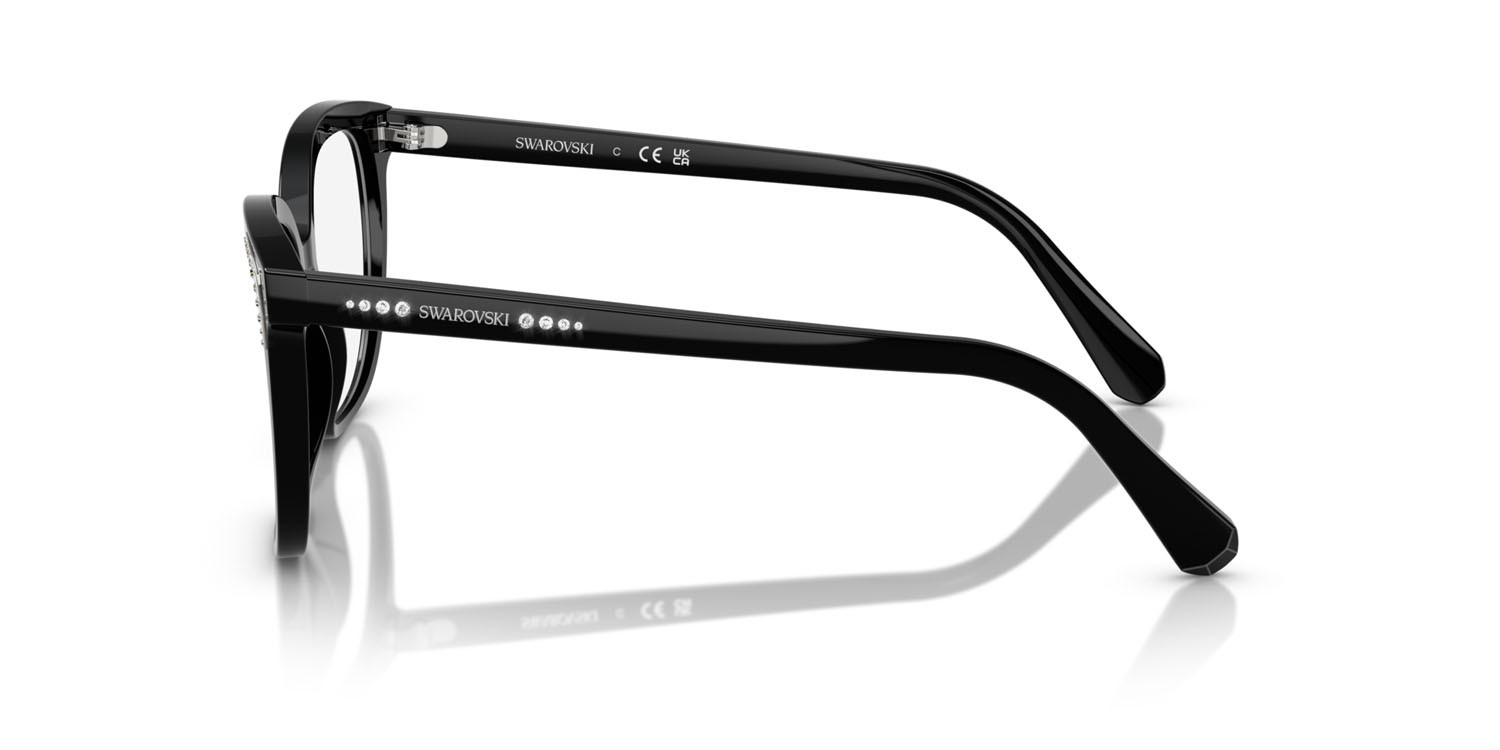 Eyeglasses Swarovski SK 2033 (1001) color nero shape butterfly lenses lente demo