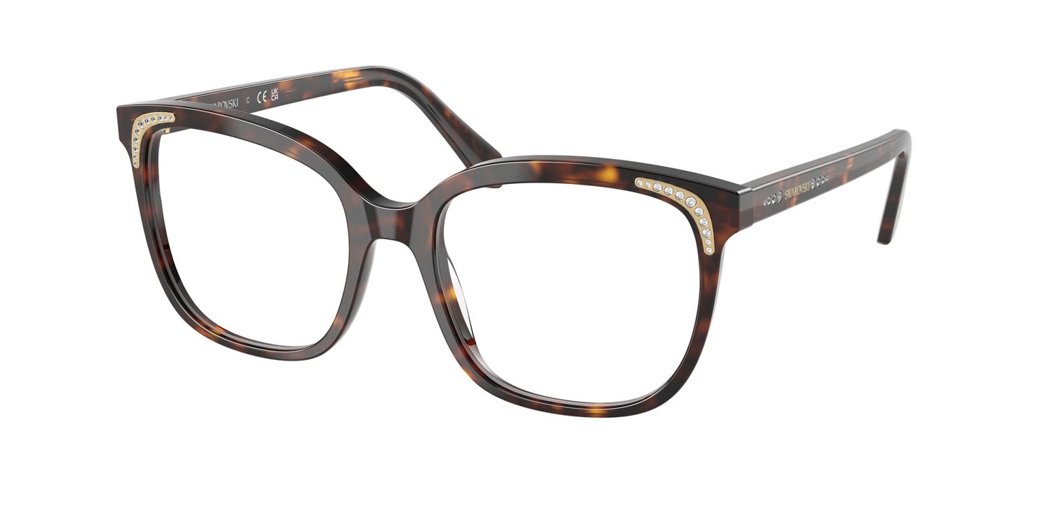 Eyeglasses Swarovski SK 2033 (1002) color havana shape butterfly lenses lente demo