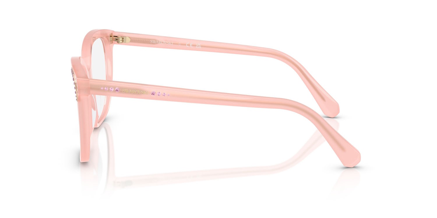 Eyeglasses Swarovski SK 2033 (1031) color rosa perlaceo shape butterfly lenses lente demo