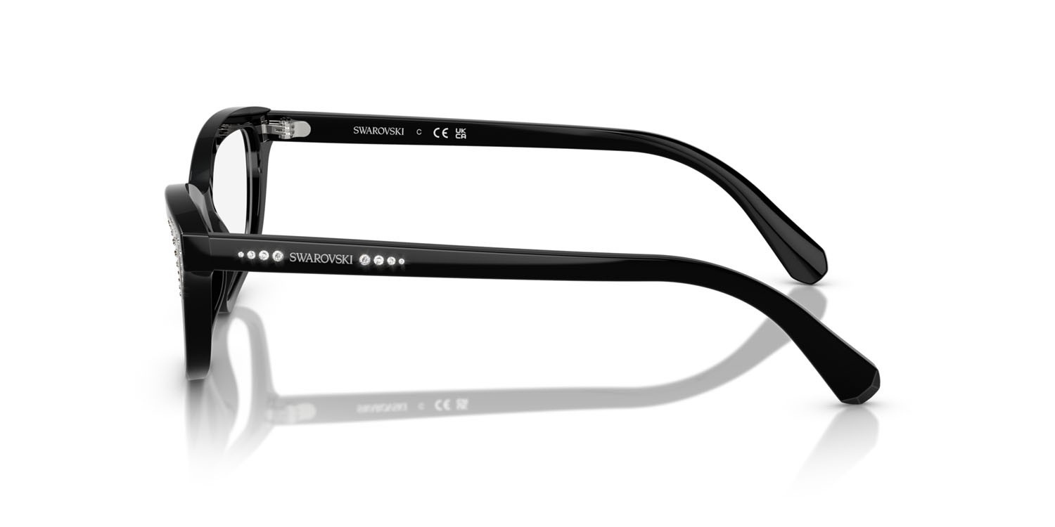 Eyeglasses Swarovski SK 2034 (1001) color nero shape irregular lenses lente demo