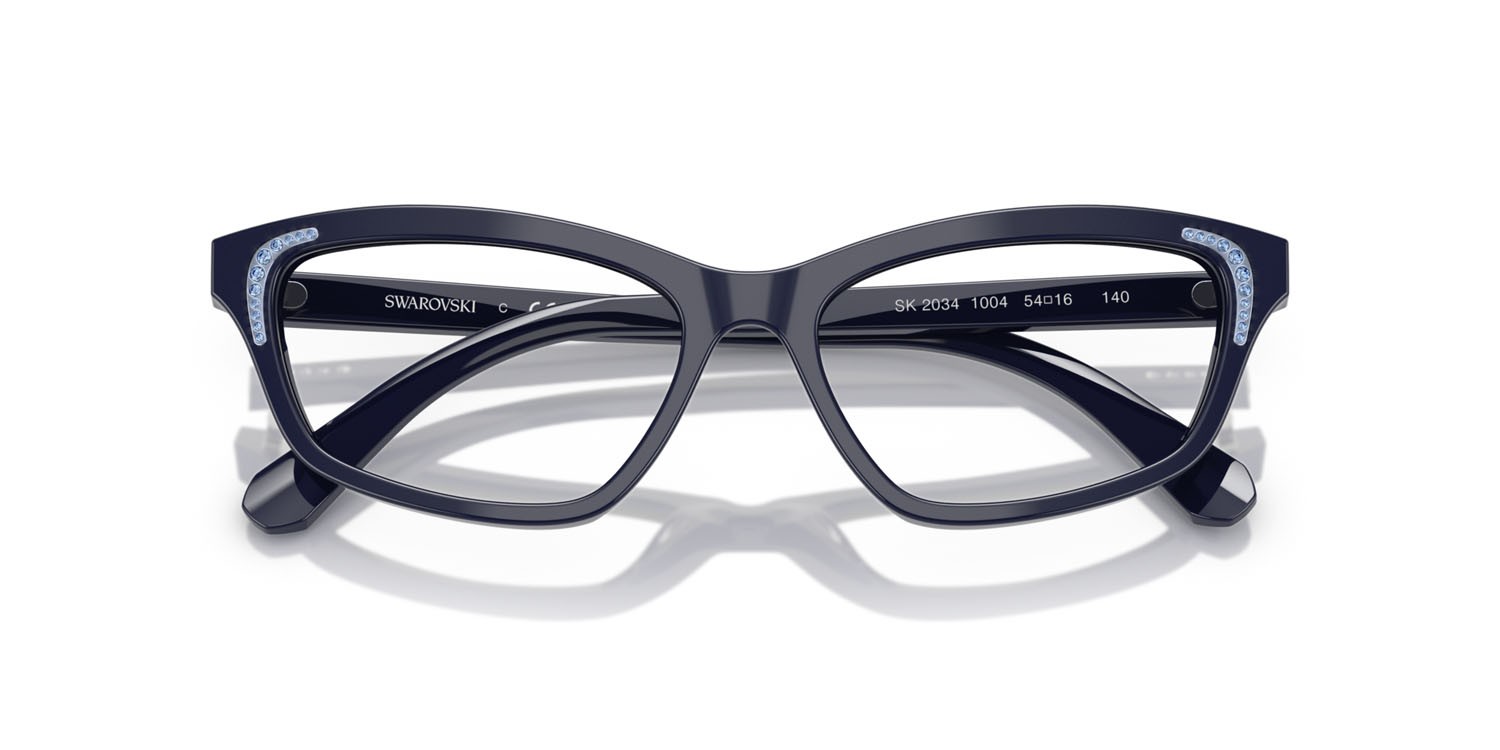 Eyeglasses Swarovski SK 2034 (1004) color havana medio shape irregular lenses lente demo
