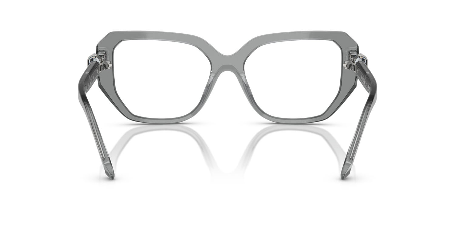 Eyeglasses Swarovski SK 2035 (1062) color grigio trasparente shape irregular lenses lente demo
