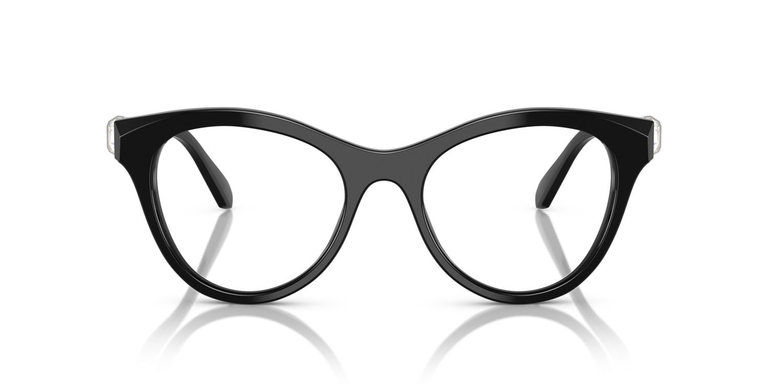 Eyeglasses Swarovski SK 2036 (1001) color nero shape round lenses lente demo