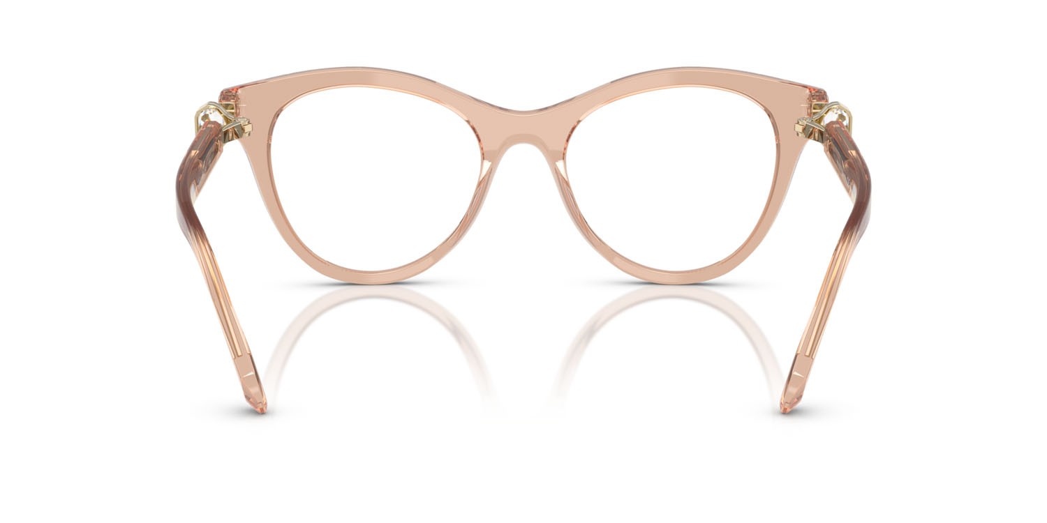 Eyeglasses Swarovski SK 2036 (1063) color beige trasparente shape round lenses lente demo