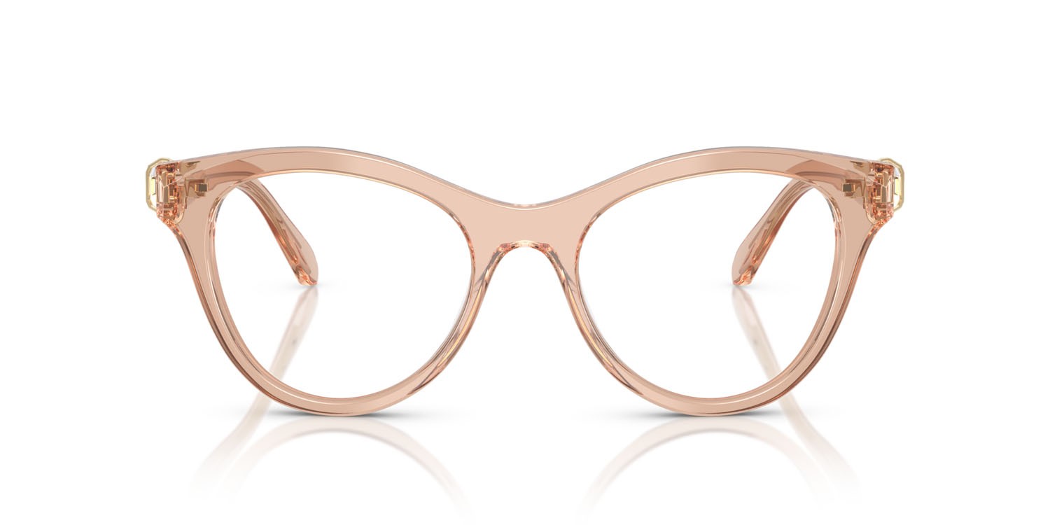 Eyeglasses Swarovski SK 2036 (1063) color beige trasparente shape round lenses lente demo