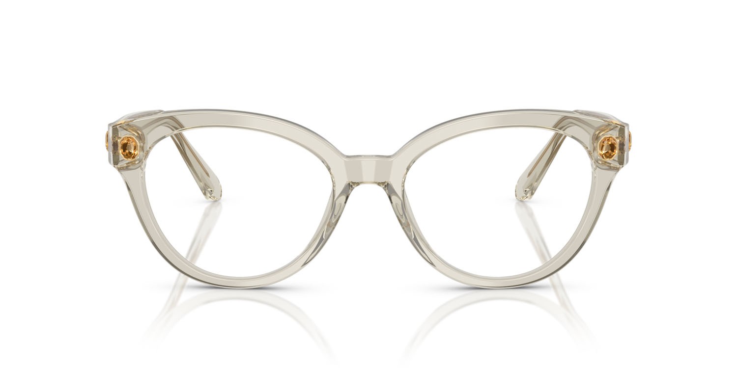 Eyeglasses Swarovski SK 2037 (3003) color beige trasparente shape round lenses lente demo