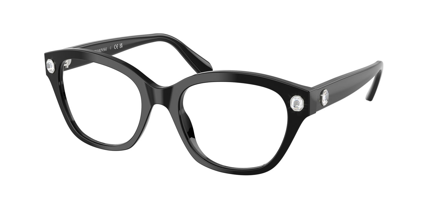 Eyeglasses Swarovski SK 2038 (1001) color nero shape square lenses lente demo