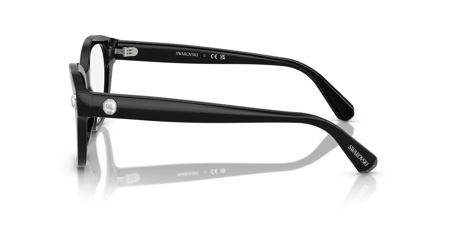 Eyeglasses Swarovski SK 2038 (1001) color nero shape square lenses lente demo