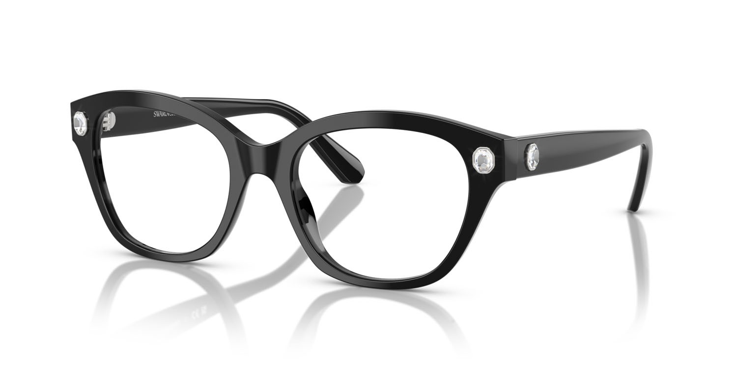 Eyeglasses Swarovski SK 2038 (1001) color nero shape square lenses lente demo