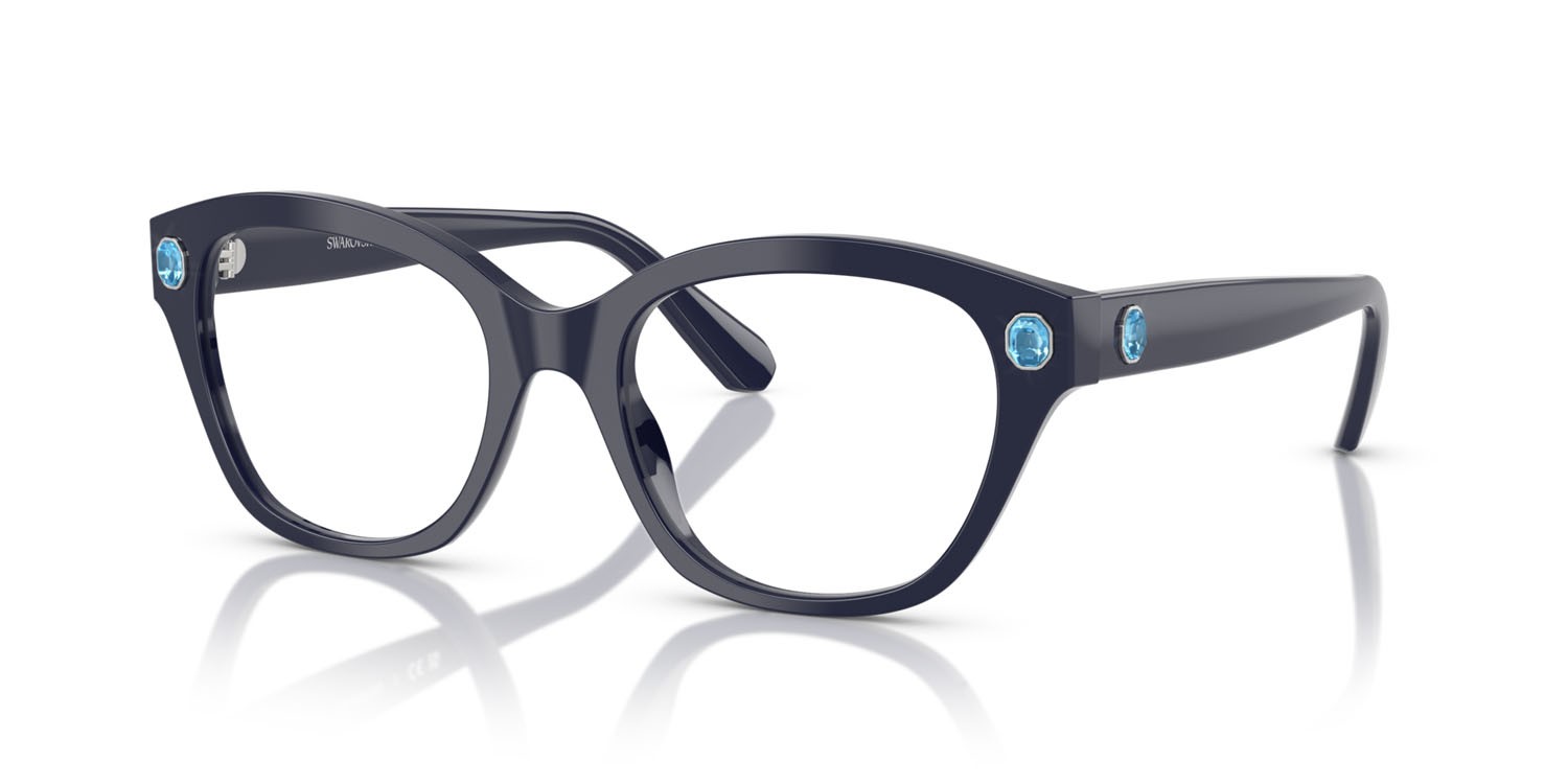 Eyeglasses Swarovski SK 2038 (1004) color blu shape square lenses lente demo