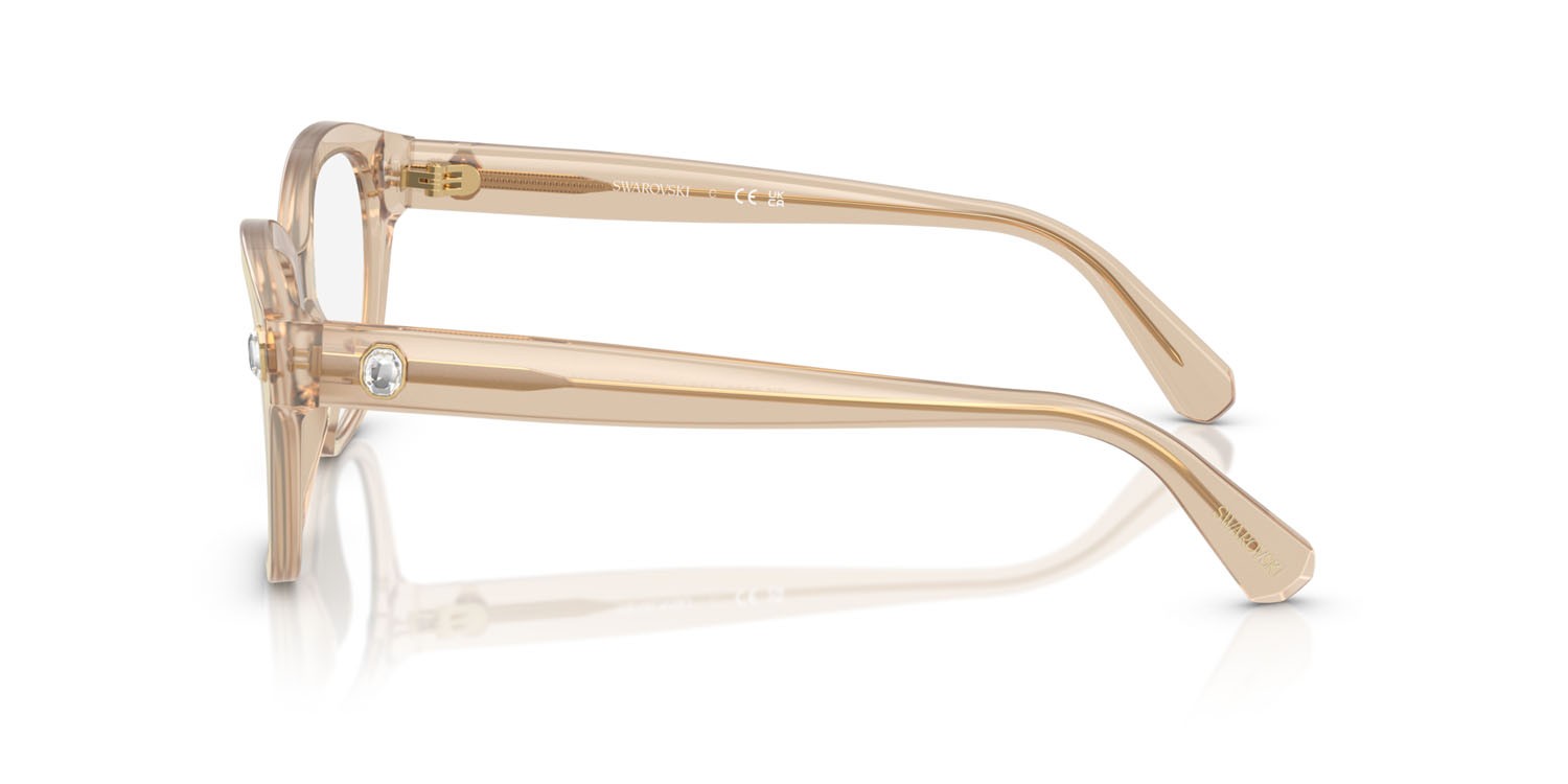 Eyeglasses Swarovski SK 2038 (1034) color beige perlaceo shape square lenses lente demo