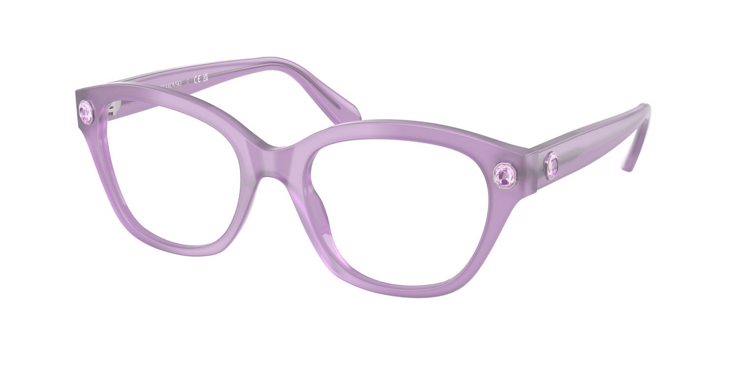 Eyeglasses Swarovski SK 2038 (1075) color milky lilac shape square lenses lente demo