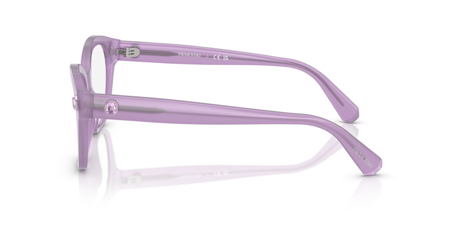 Eyeglasses Swarovski SK 2038 (1075) color milky lilac shape square lenses lente demo