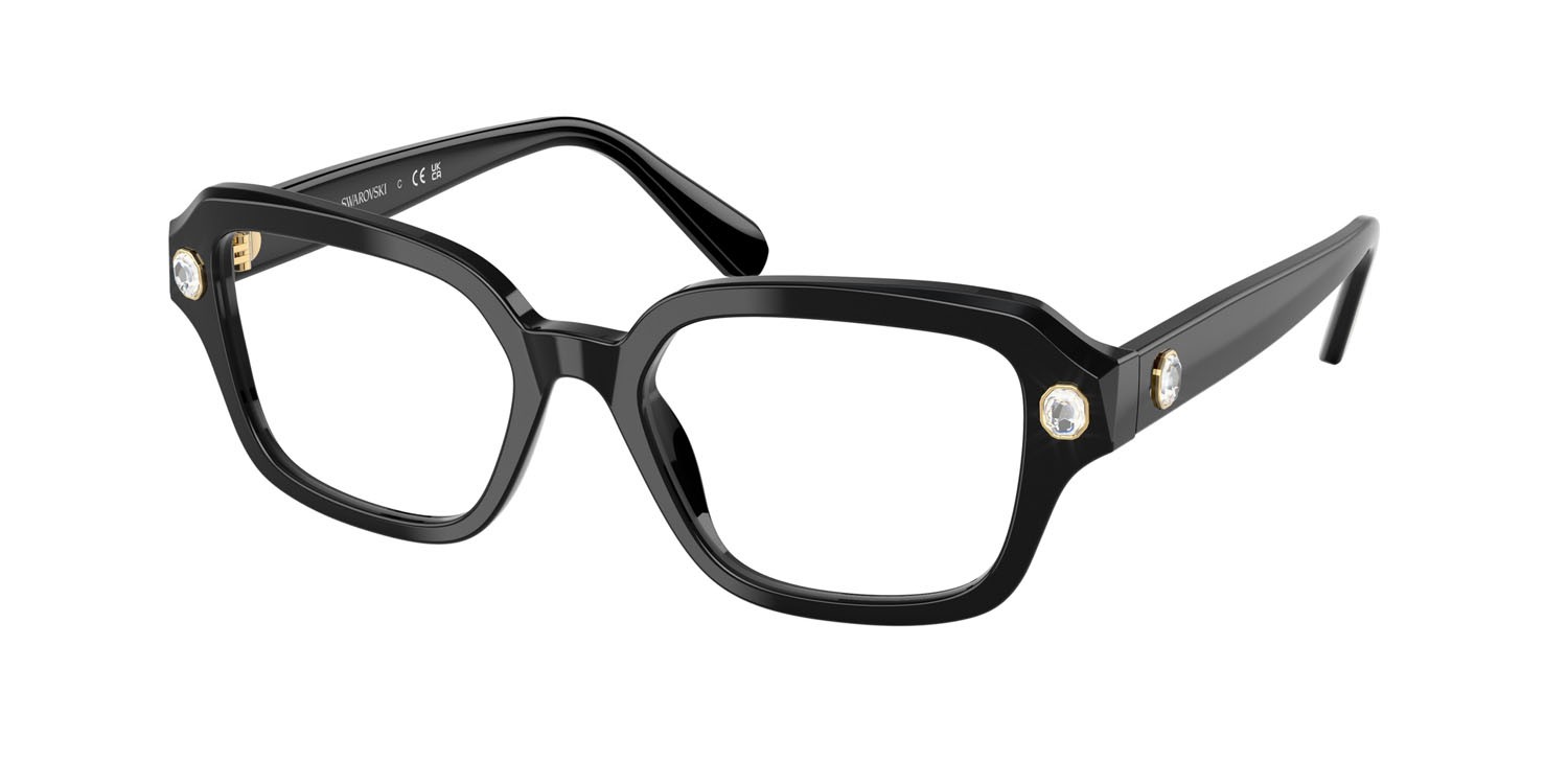 Eyeglasses Swarovski SK 2039 (1001) color nero shape square lenses lente demo