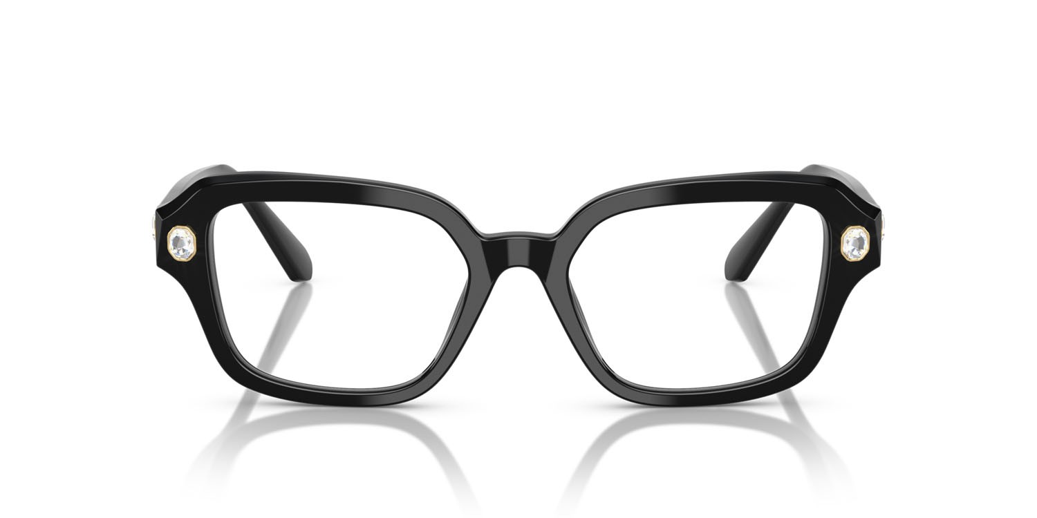 Eyeglasses Swarovski SK 2039 (1001) color nero shape square lenses lente demo