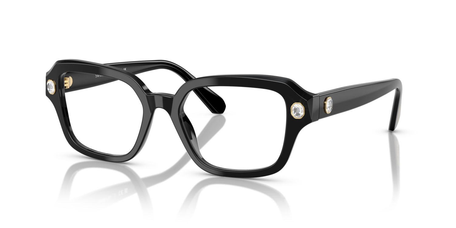 Eyeglasses Swarovski SK 2039 (1001) color nero shape square lenses lente demo