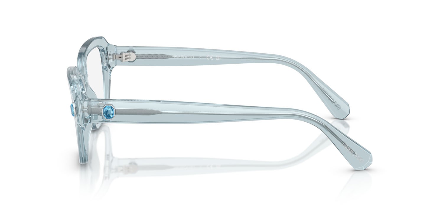 Eyeglasses Swarovski SK 2039 (1065) color azzurro trasparente shape square lenses lente demo