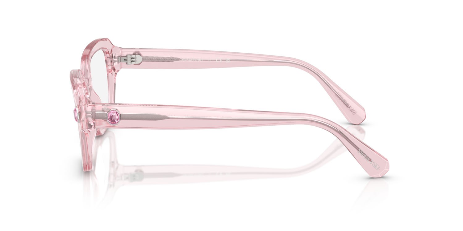 Eyeglasses Swarovski SK 2039 (3001) color rosa trasparente shape square lenses lente demo