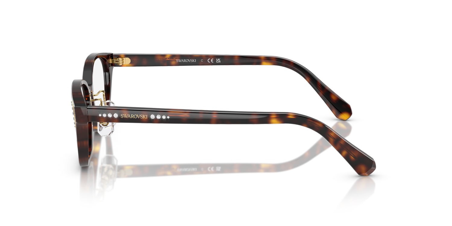 Eyeglasses Swarovski SK 2040D (1002) color havana shape oval lenses lente demo
