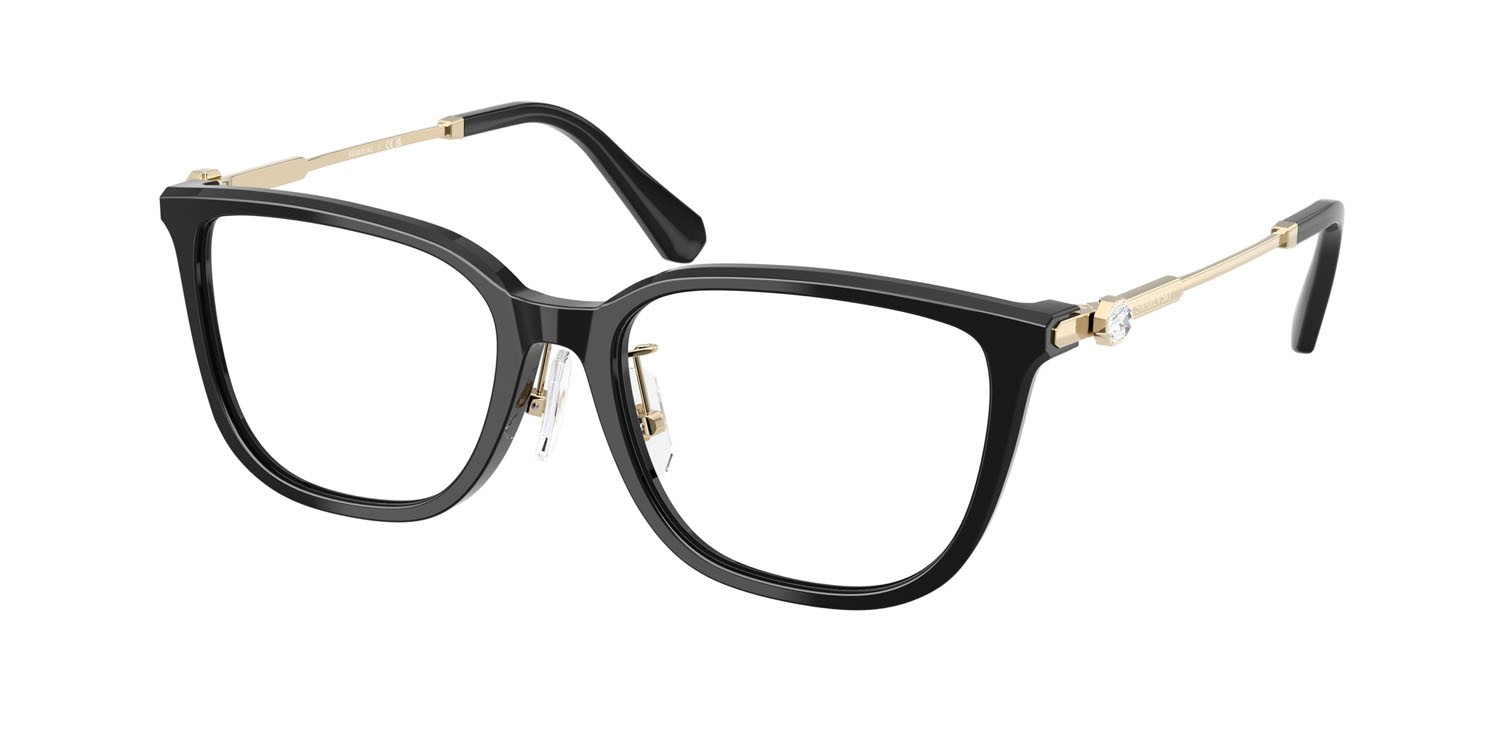 Eyeglasses Swarovski SK 2041D (1001) color nero shape square lenses lente demo