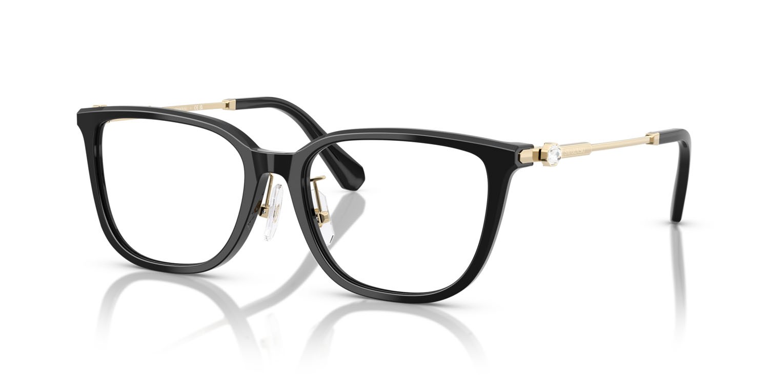 Eyeglasses Swarovski SK 2041D (1001) color nero shape square lenses lente demo